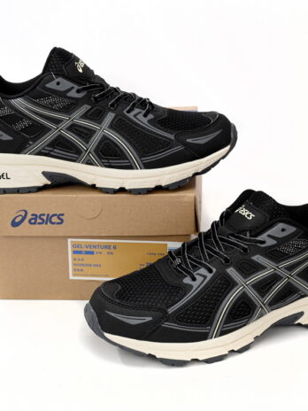 (WMNS) ASICS Gel-Venture 6 ‘Black Grey’ 1012B359-003